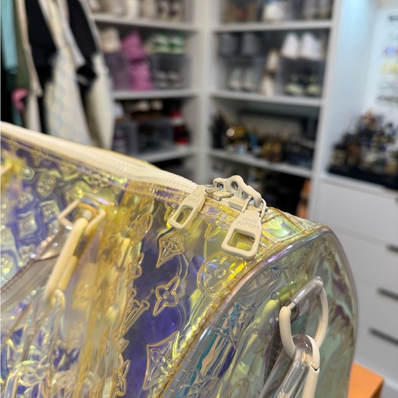 Louis Vuitton Monogram Prism Keepall Bandouliere 50 Boston Bag M53271 - Picture 6 of 11